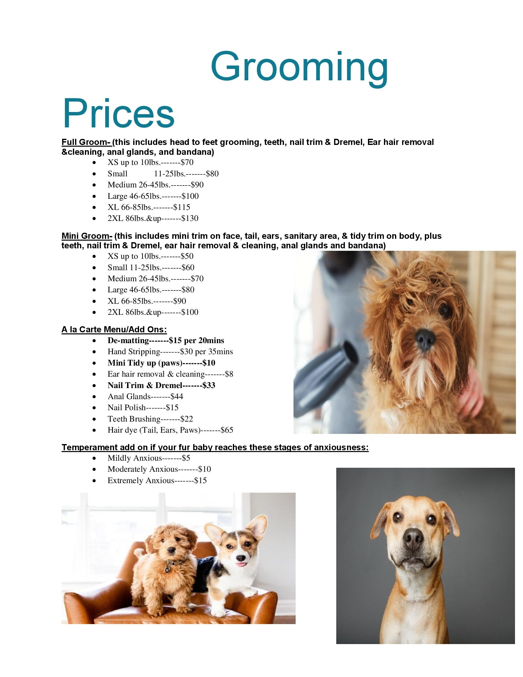 Amands Dog Grooming Prices (1) (1)